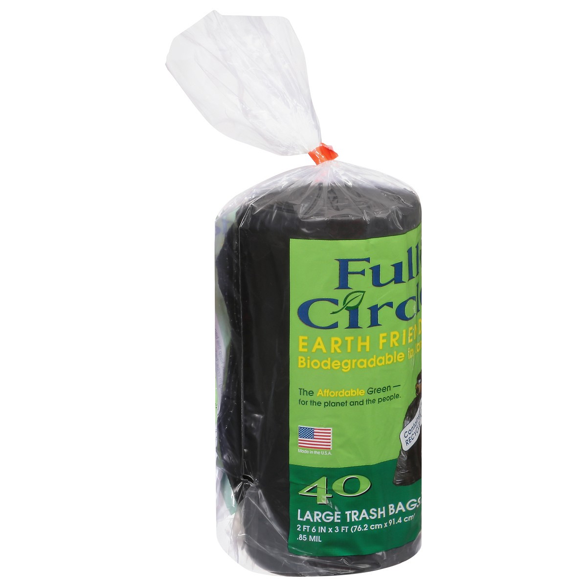 slide 2 of 12, Full Circle Home Full Circle Earth Friendly Biodegradable Large Trash Bags, 40 ct