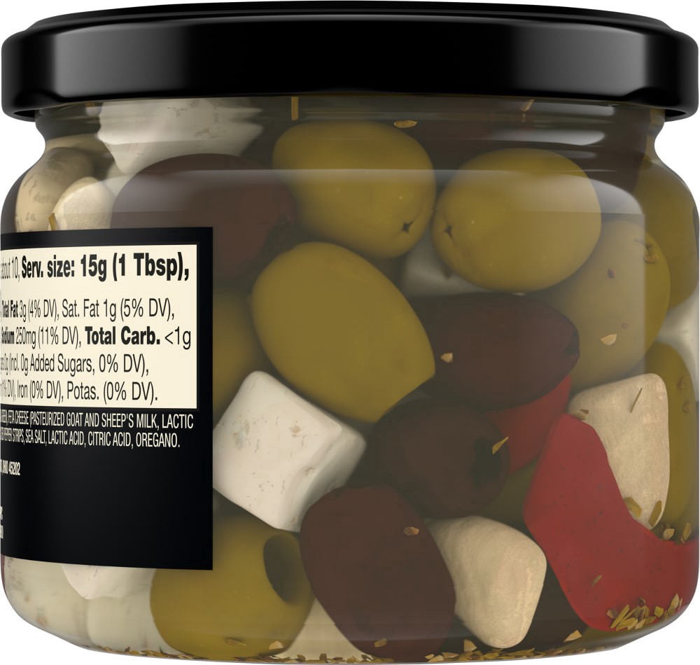 slide 2 of 3, Private Selection Greek Olives & Feta, 10.2 oz