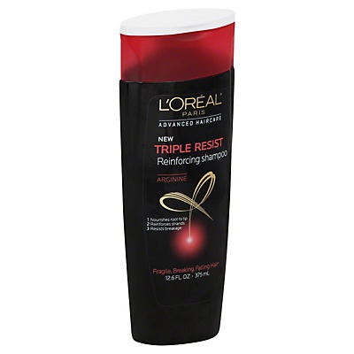 slide 1 of 2, L'Oréal Triple Resist Reinforcing Shampoo, 12.6 fl oz