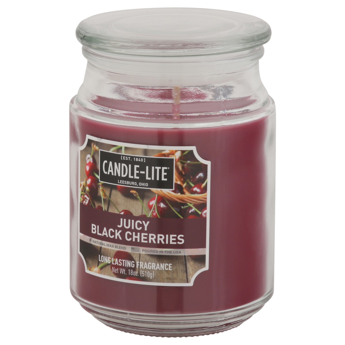 slide 12 of 12, Candle-Lite Juicy Black Cherries Candle 1 ea, 1 ct