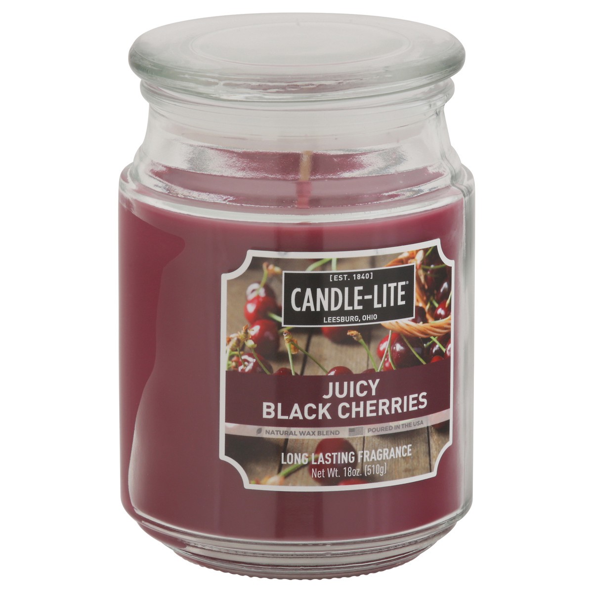 slide 2 of 12, Candle-Lite Juicy Black Cherries Candle 1 ea, 1 ct