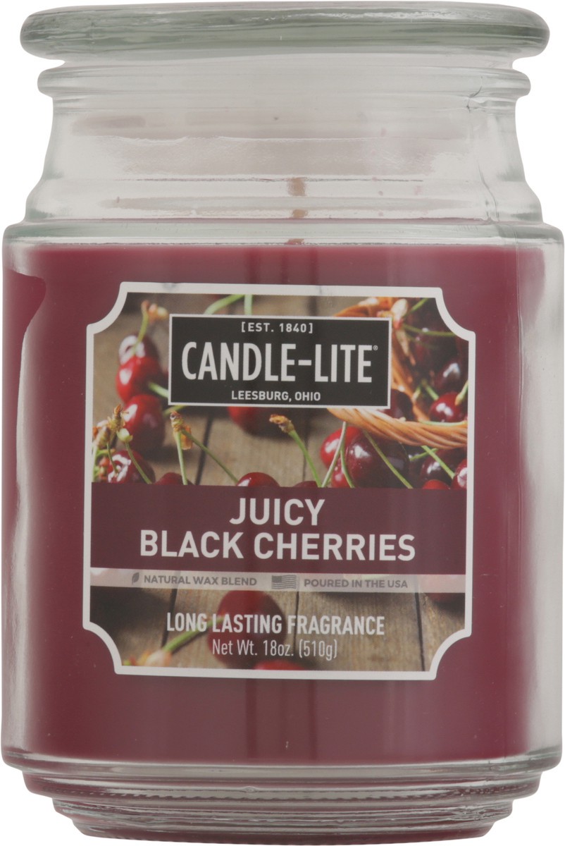 slide 4 of 12, Candle-Lite Juicy Black Cherries Candle 1 ea, 1 ct