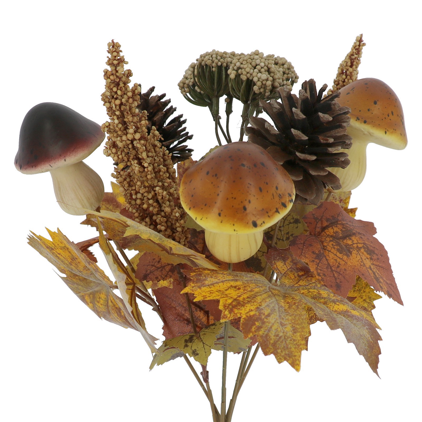 slide 2 of 2, 14" Mushroom & Berry Mixed Fall Bush By Ashland, 9 in x 9 in x 14 in