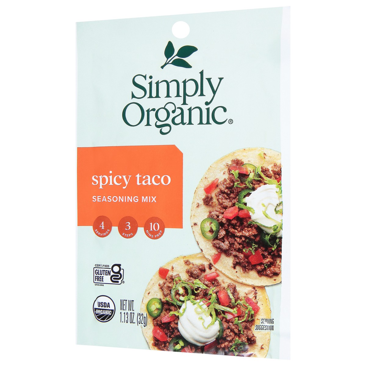 slide 2 of 9, Simply Organic Spicy Taco Seasoning Mix, 1.13 oz