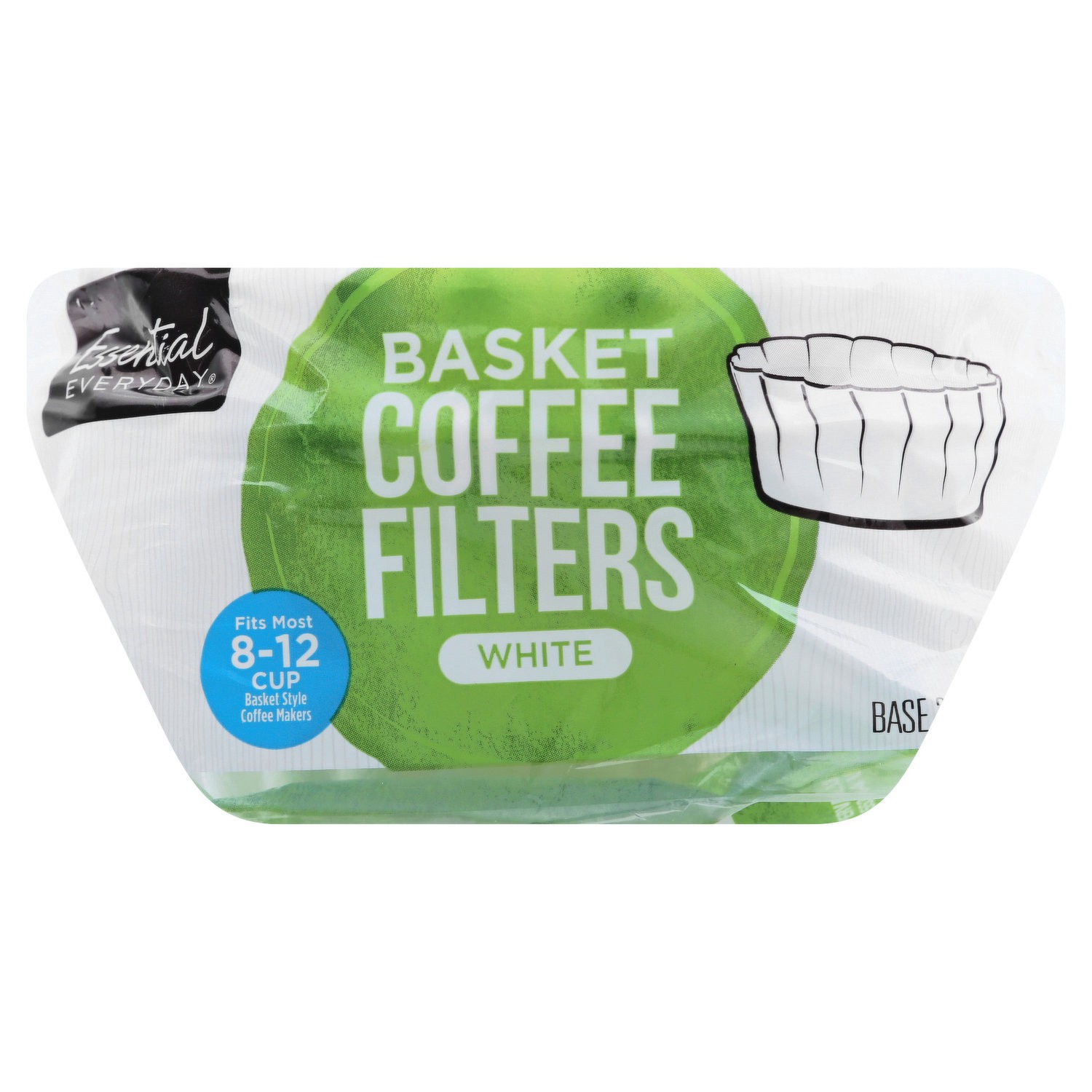 slide 1 of 1, Essential Everyday Basket White Coffee Filter - 100 ct, 100 ct