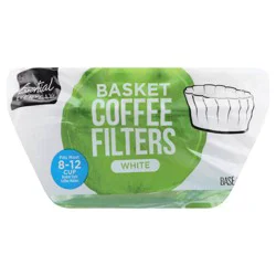 Essential Everyday Basket White Coffee Filters - 100 ct