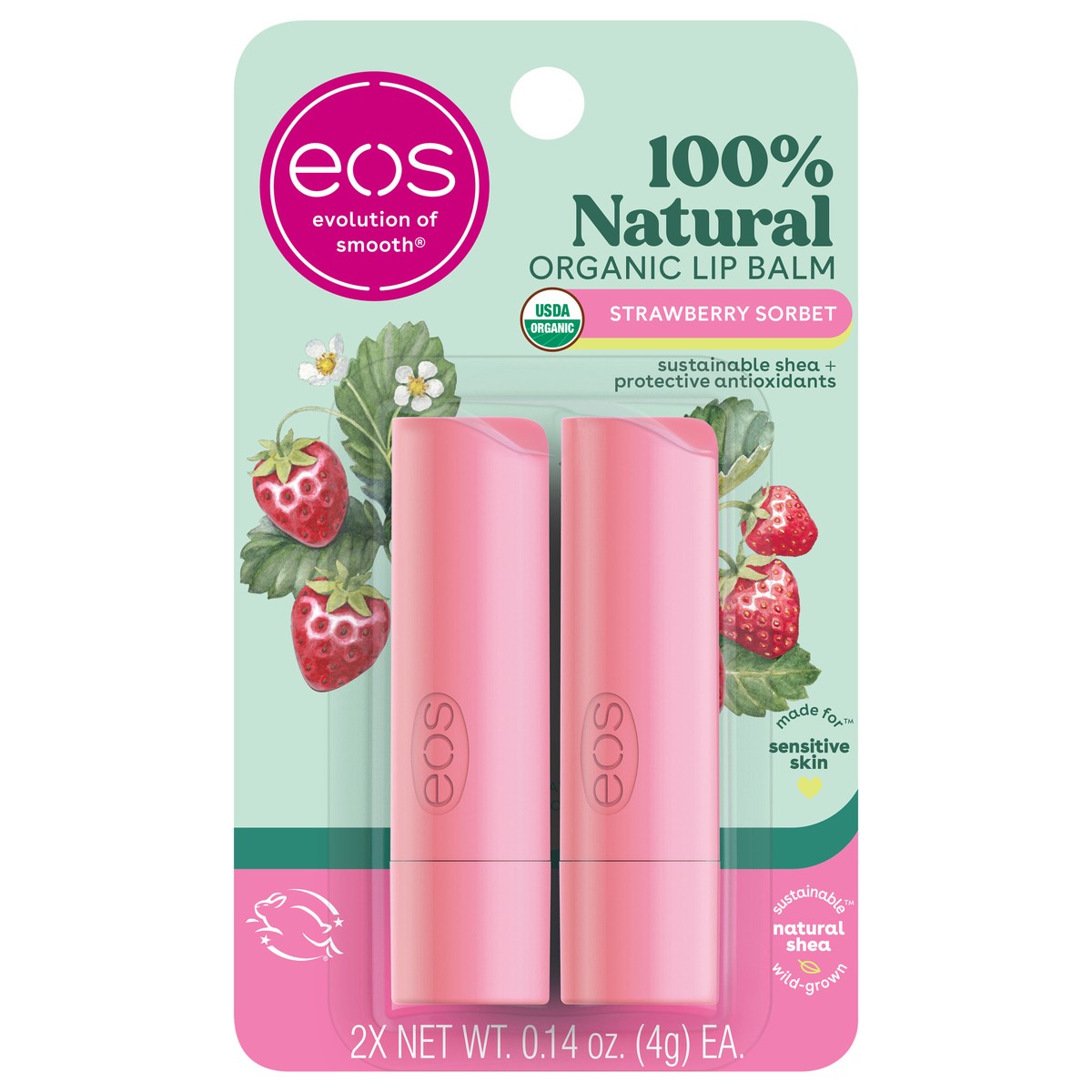 slide 1 of 6, Strawberry Sorbet 2-Pack Sticks, 2 ct