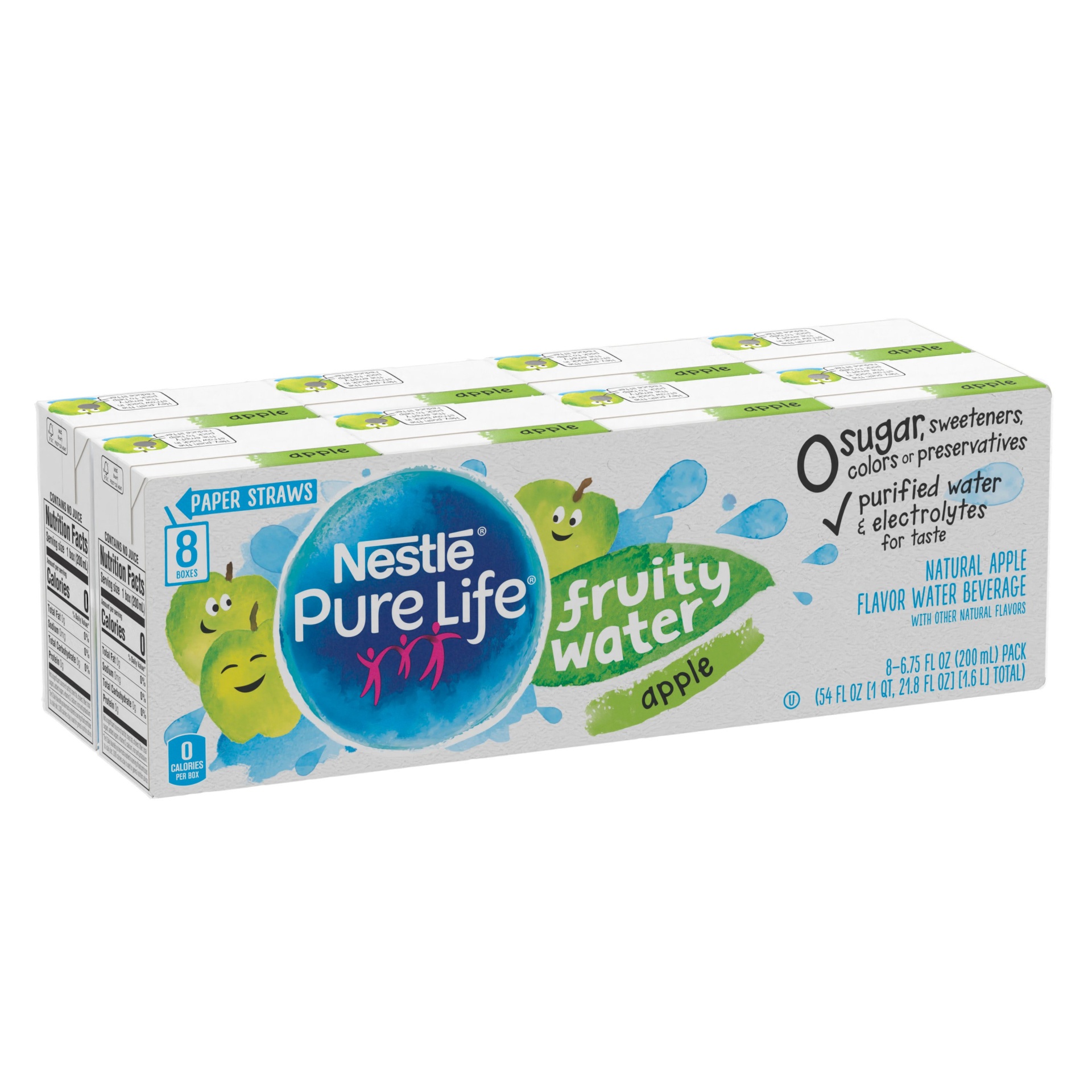 slide 1 of 1, Nestlé Pure Life Fruity Water Apple - 8 ct, 8 ct