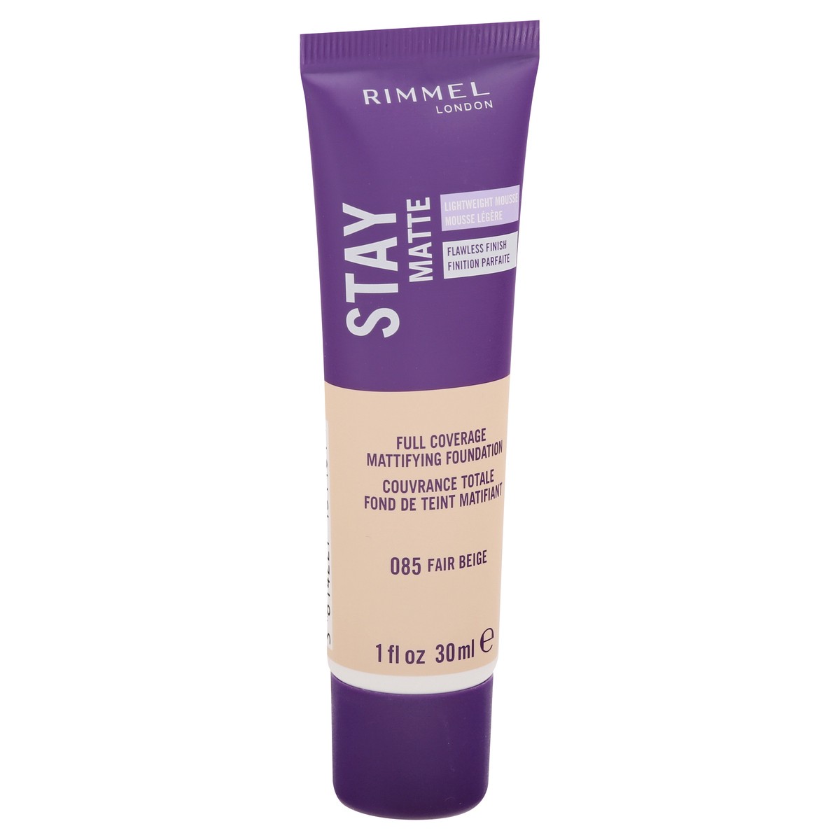 slide 5 of 12, COTY RIMMEL LONDON Rimmel London Stay Matte Liquid Mousse - 085 Fair Beige - Foundation, Lightweight, Shine Control, Oil-Free, 1oz, 1 oz