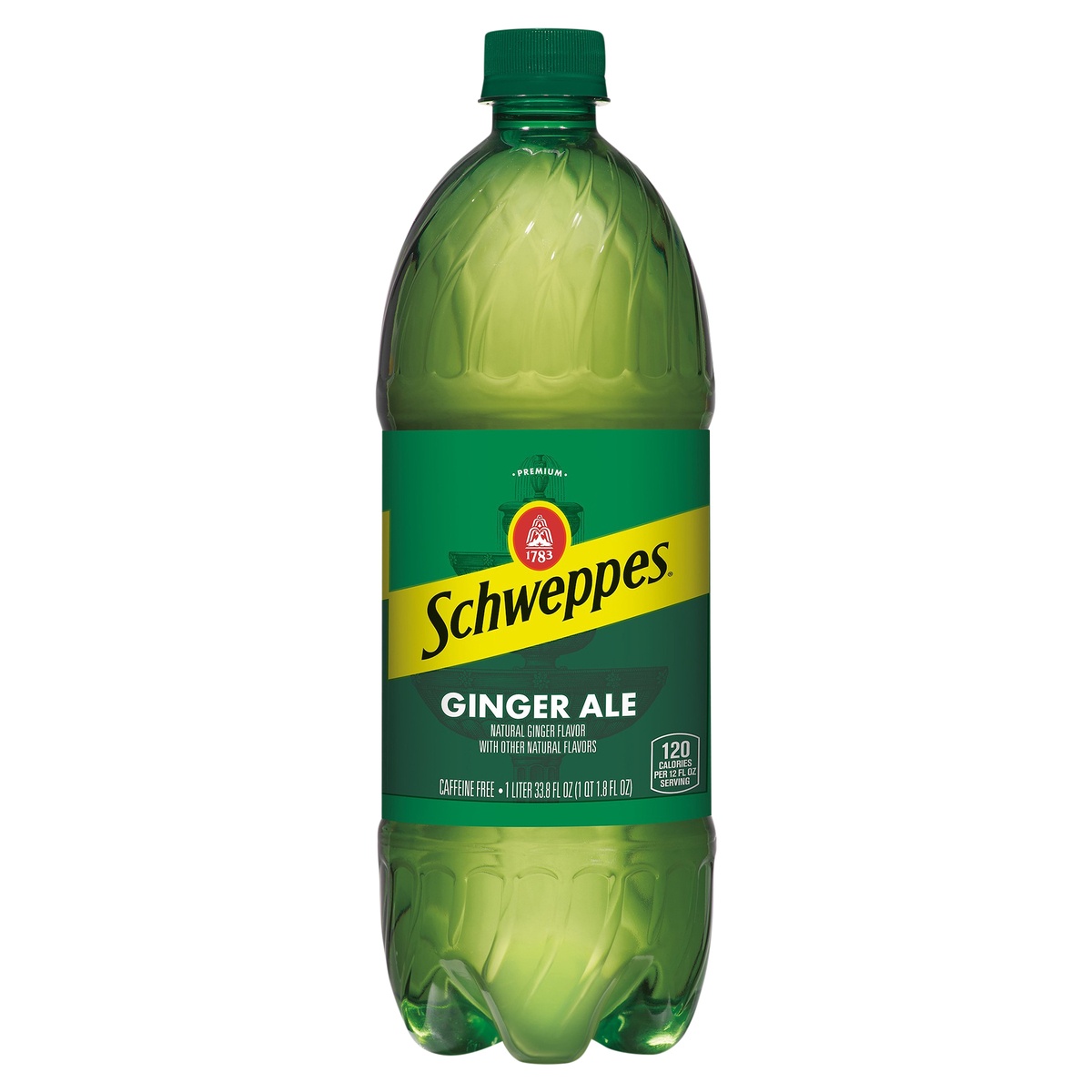 slide 1 of 2, Schweppes Ginger Ale Bottle, 1 liter