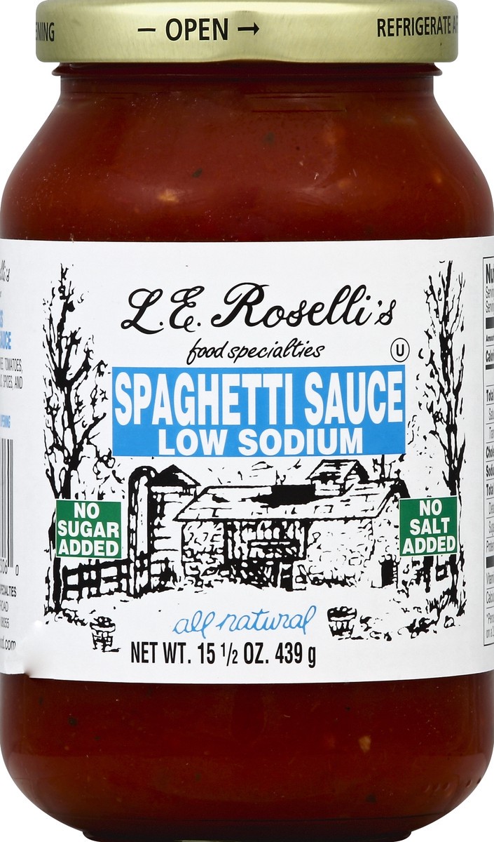 slide 2 of 2, LE Rosellis Spaghetti Sauce 15.5 oz, 15.5 oz