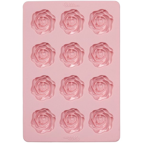 slide 3 of 5, Wilton Rose Silicone Candy Mold, 12-Cavity, 1 ct