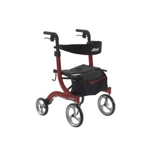 slide 1 of 1, Drive Medical Nitro Euro Style Walker Rollator, Red, 1 ct