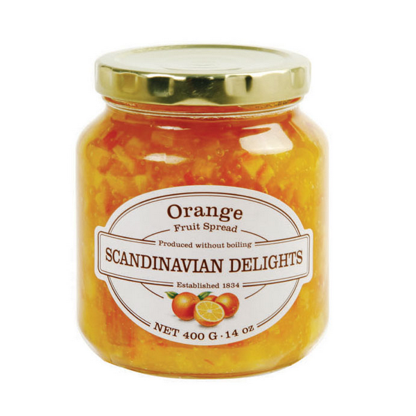 slide 1 of 1, Scandinavian Delights Fruit Spread, Orange, 14 oz