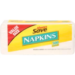 Always Save Napkins One Ply