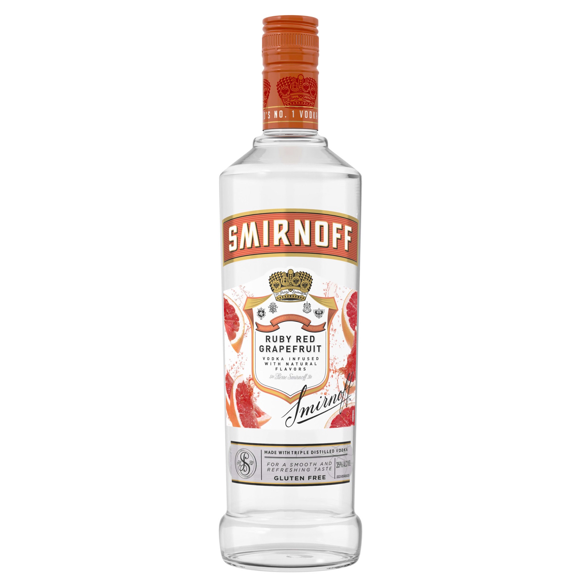 slide 1 of 2, Smirnoff Ruby Red Grapefruit Vodka, 750 ml