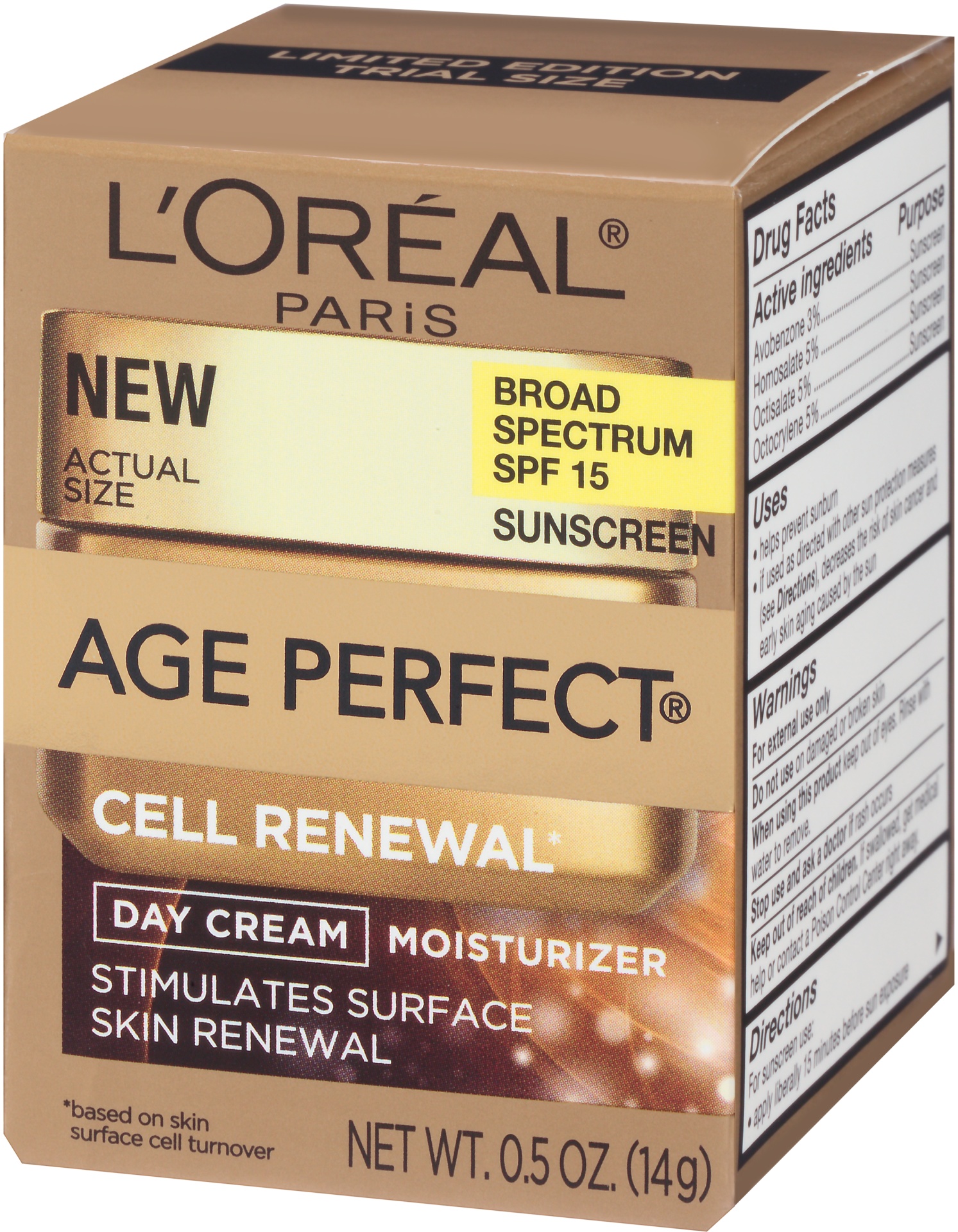 slide 4 of 7, L'Oréal Paris Age Perfect Cell Renewal Day Cream SPF 15, 5 oz
