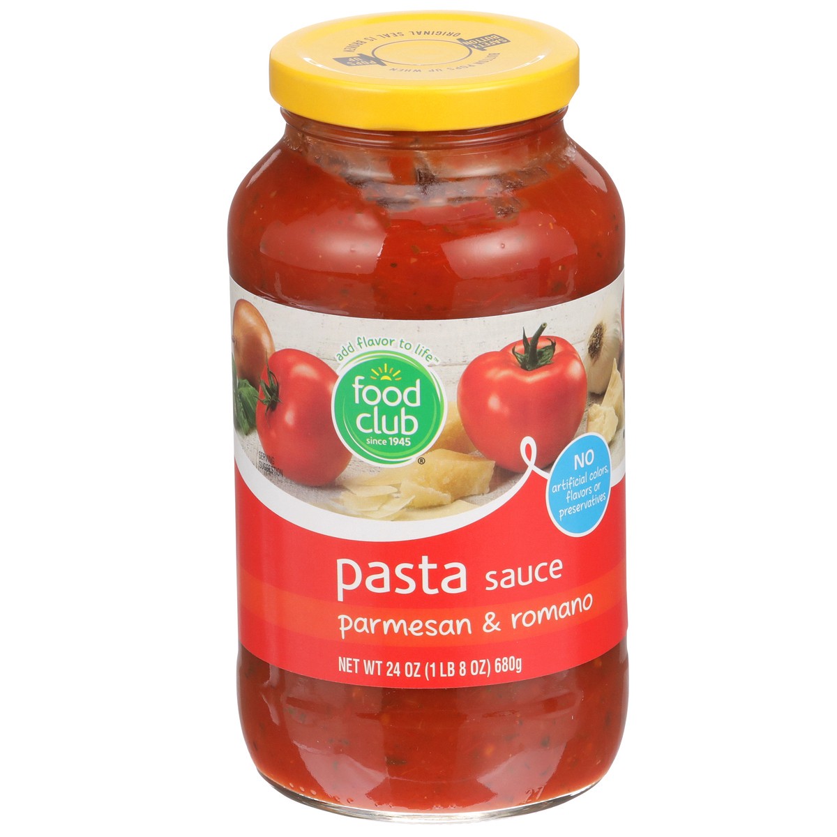 slide 2 of 9, Food Club Parmesan & Romano Pasta Sauce, 24 oz