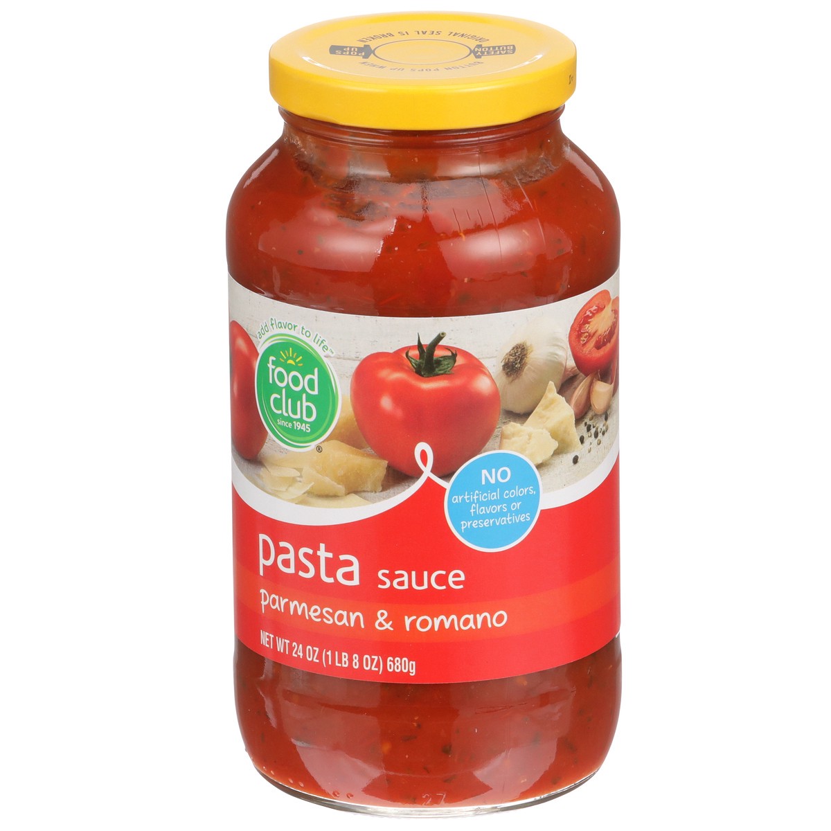 slide 3 of 9, Food Club Parmesan & Romano Pasta Sauce, 24 oz