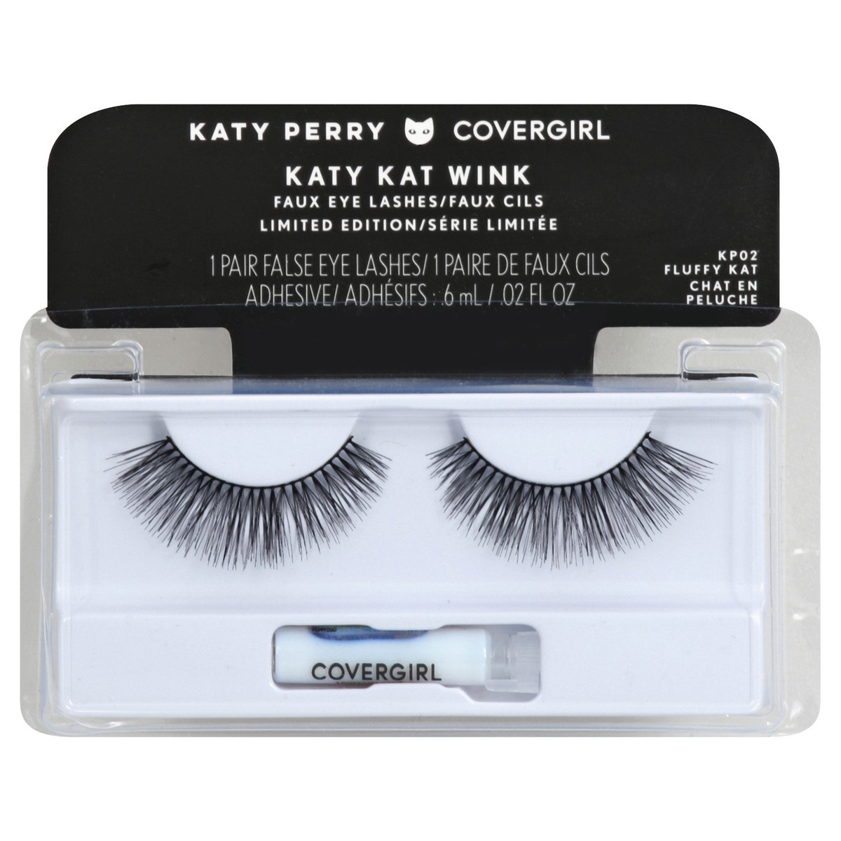 slide 2 of 3, Covergirl False Eye Lashes/Adhesive 1 ea, 1 ct