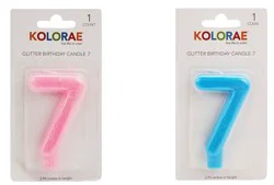 Kolorae Glitter Birthday Candle 7 ea