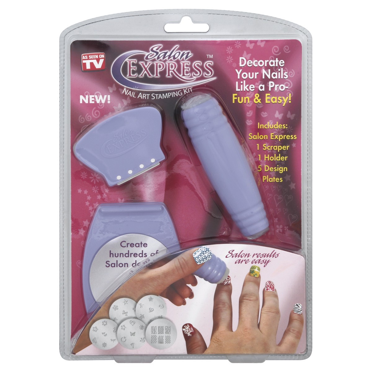 slide 3 of 3, Salon Express Nail Art Stamping Kit 1 ea, 1 ct