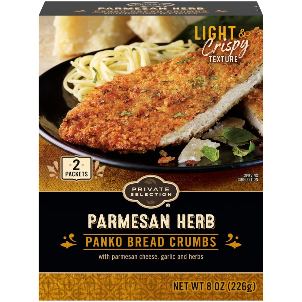 slide 2 of 3, Private Selection Parmesan Herb Panko Bread Crumbs, 8 oz