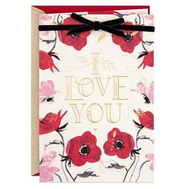 slide 1 of 1, Hallmark Valentines Day Card For Significant Other (I Love You, Flowers), 1 ct