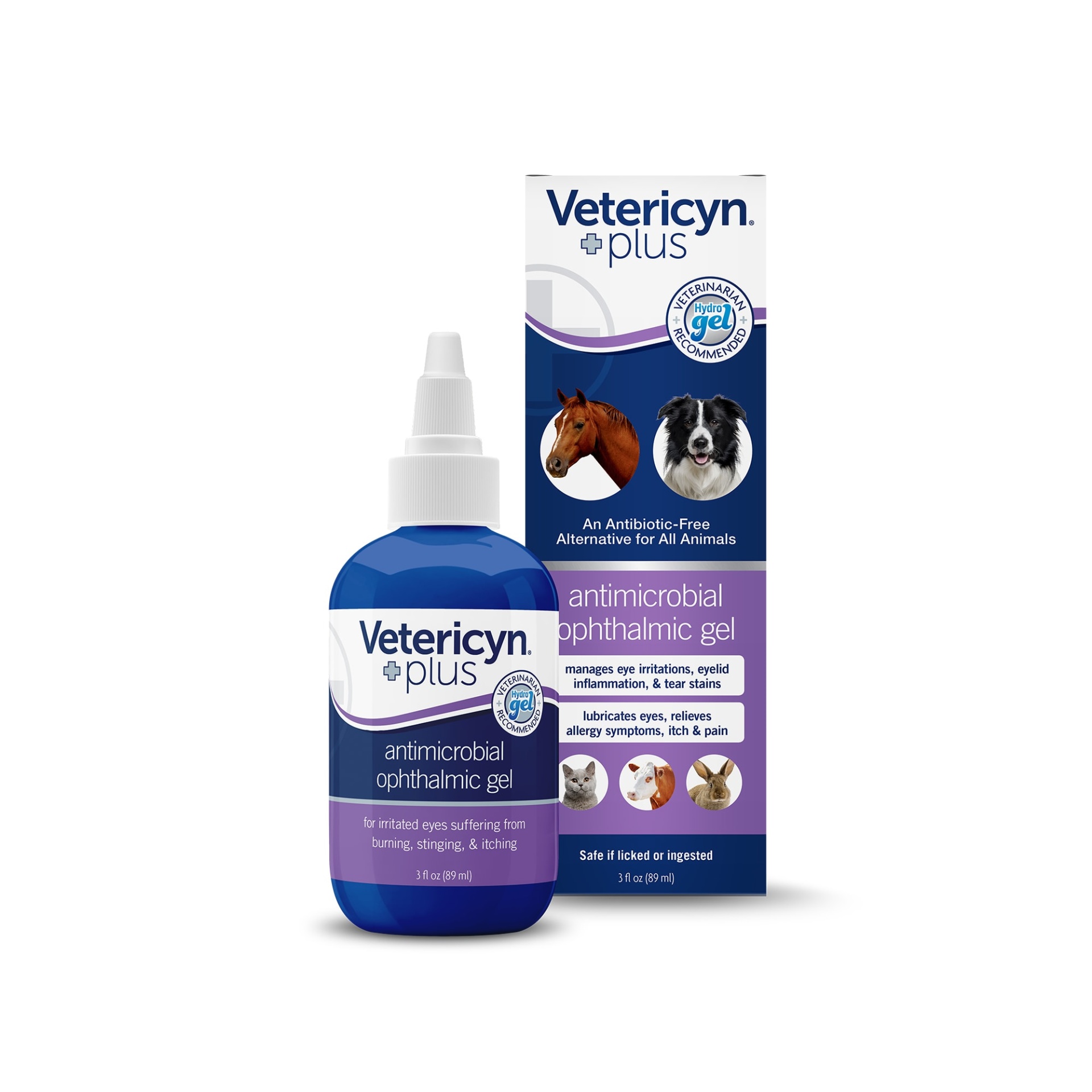 slide 1 of 1, Vetericyn Plus Ophthalmic Pet Gel, 3 fl oz