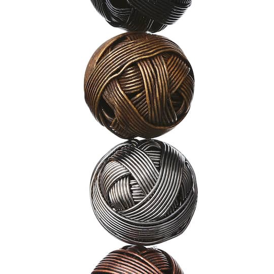 slide 1 of 3, Multicolor Precious Metal Wire Beads, 25mm By Bead Landing, 25 mm