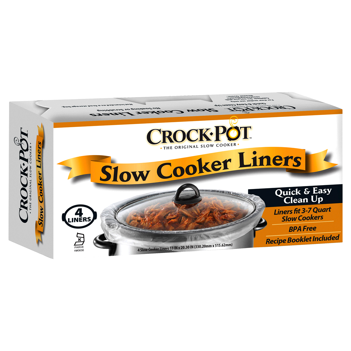 slide 1 of 1, Crock-Pot Slow Cooker Liners, Set of 4, 1 ct