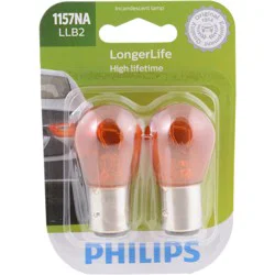 Philips LongerLife Miniature 1157NA LLB2 Light Bulbs, 2 pk