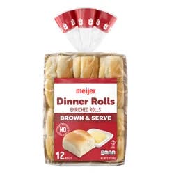Meijer Brown & Serve Dinner Rolls