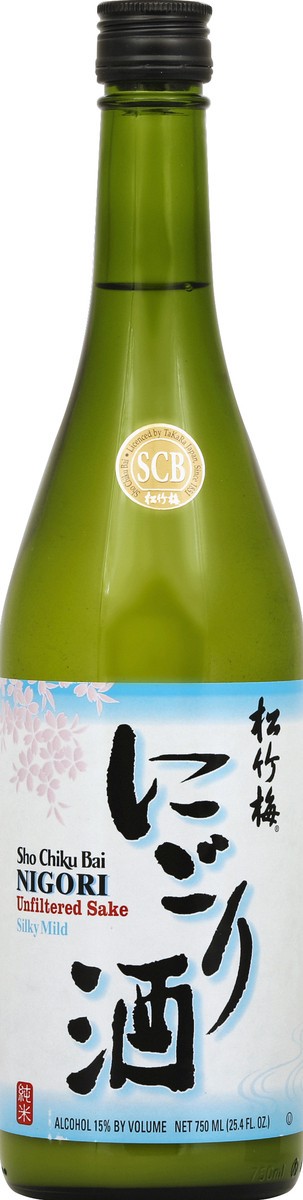 slide 2 of 3, Sho Chiku Bai Nigori Sake, 750 ml