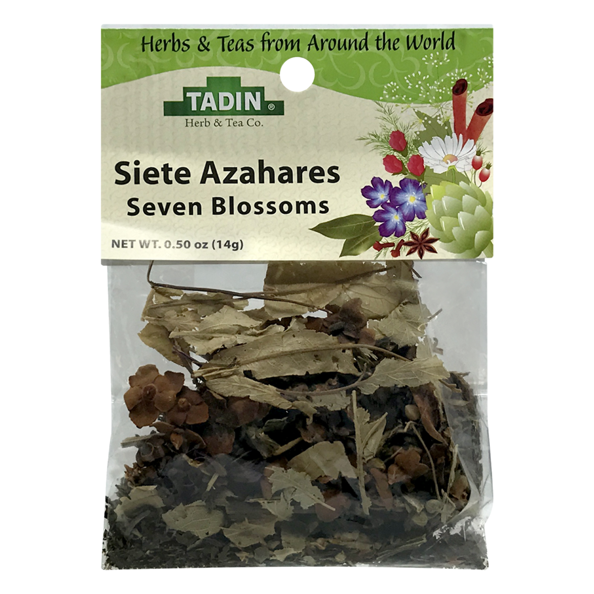 slide 1 of 1, Tadin Herbs Tea Siete Azahares Seven Blossoms, 0.5 oz