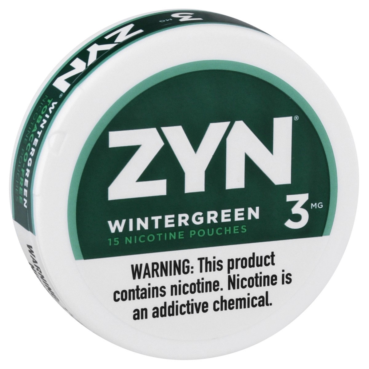 slide 2 of 9, ZYN 3 mg Wintergreen Nicotine Pouches 15 ea, 15 ct