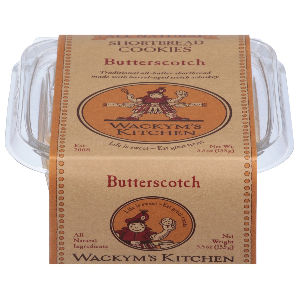 slide 12 of 13, Wackym's Kitchen All Natural Shortbread Butterscotch Cookies 5.5 oz, 5.5 oz