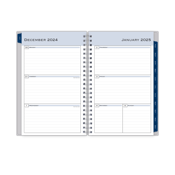 slide 5 of 7, Blue Sky 2025 Blue Sky Weekly/Monthly Planning Calendar, 5"" X 8"", Passages/Solid Gray, January To December, 1 ct