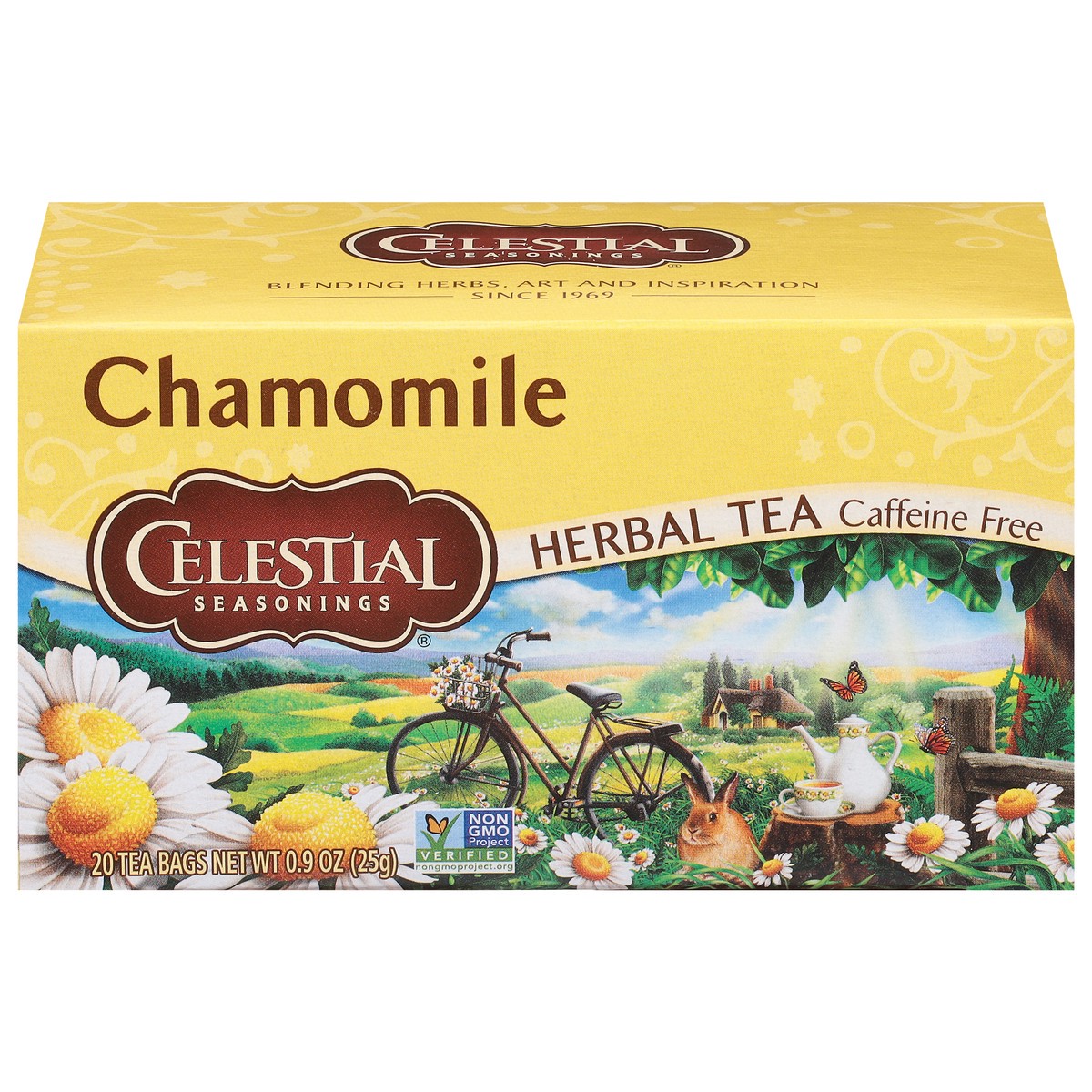 slide 1 of 30, Celestial Seasonings Caffeine Free Chamomile Herbal Tea 20 Tea Bags, 20 ct