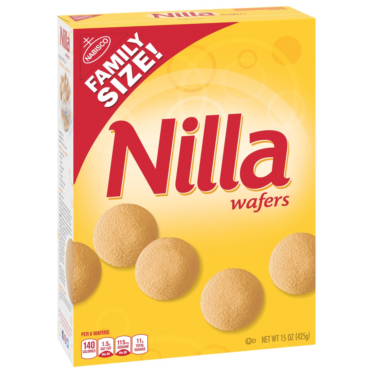 slide 7 of 9, Nilla Wafers Vanilla Wafer Cookies, Family Size, 15 oz, 15 oz