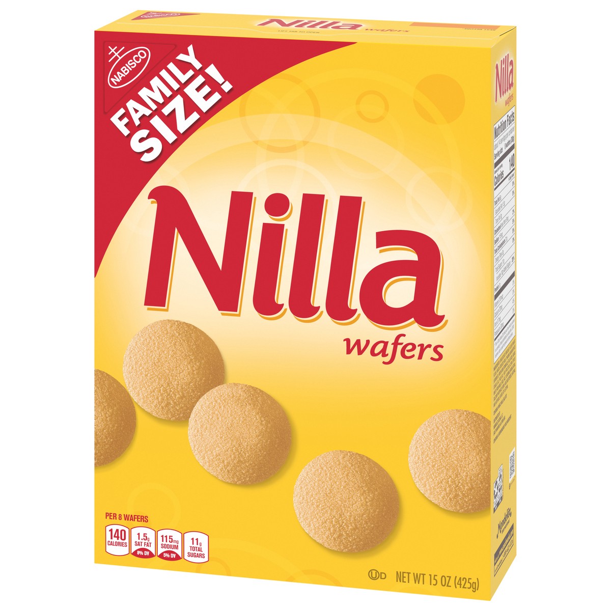 slide 2 of 9, Nilla Wafers Vanilla Wafer Cookies, Family Size, 15 oz, 15 oz