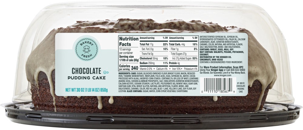 slide 3 of 5, Bakery Fresh Chocolate Pudding Cake, 30 oz