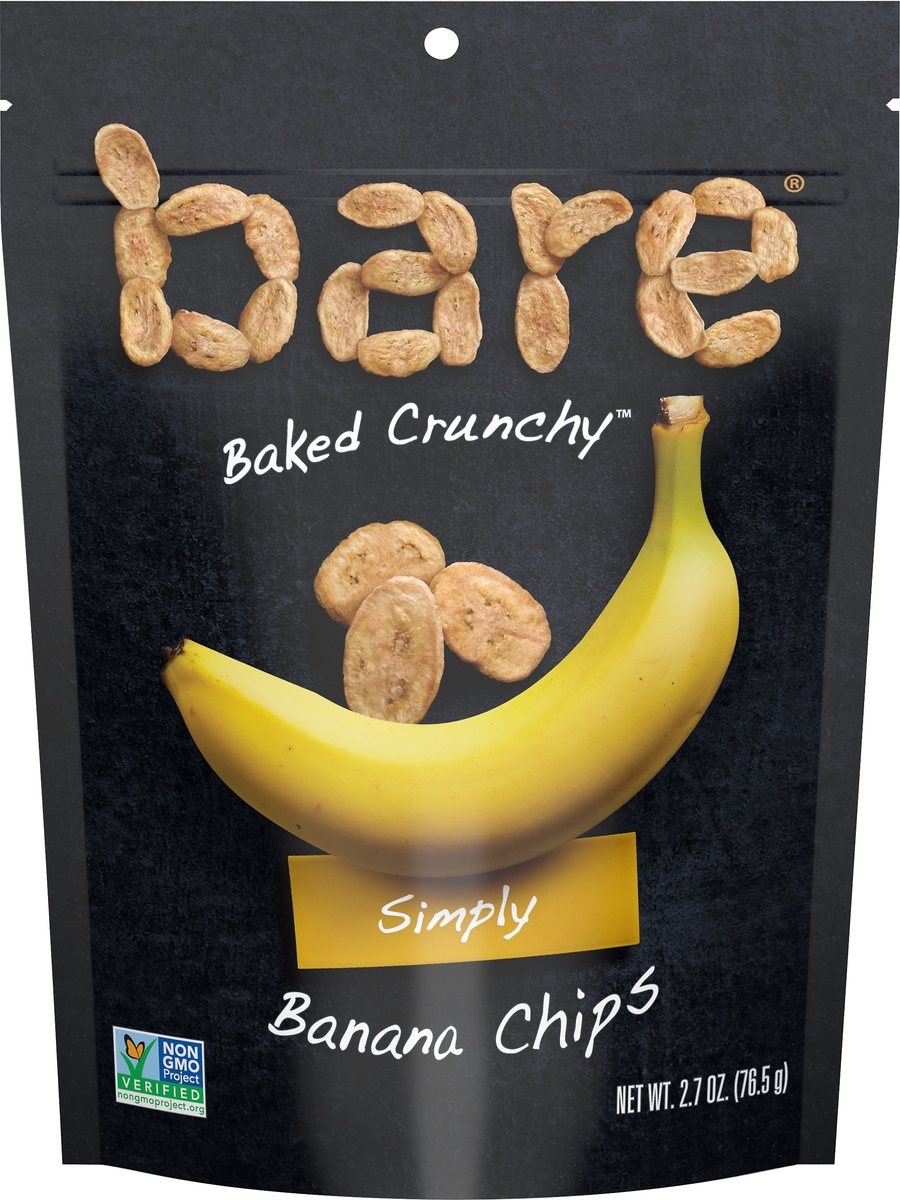 slide 4 of 6, Bare Baked Crunchy Simply Banana Chips, 2.7 oz