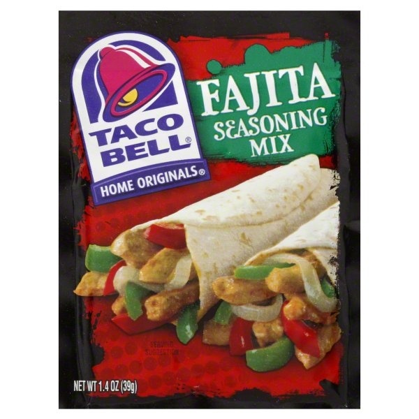 slide 1 of 2, Taco Bell Seasoning Mix, Fajita, 1.4 oz