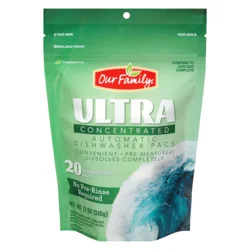 Our Family Ultra Concentrated Dishwasher Detergent Pacs