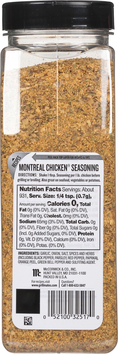 slide 9 of 13, McCormick Grill Mates Montreal Chicken Seasoning, 23 oz, 23 oz