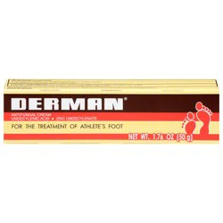 Derman Antifungal Foot Cream, 1.76 oz