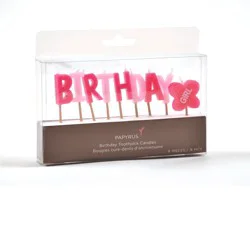 Birthday Toothpick Candles Girl