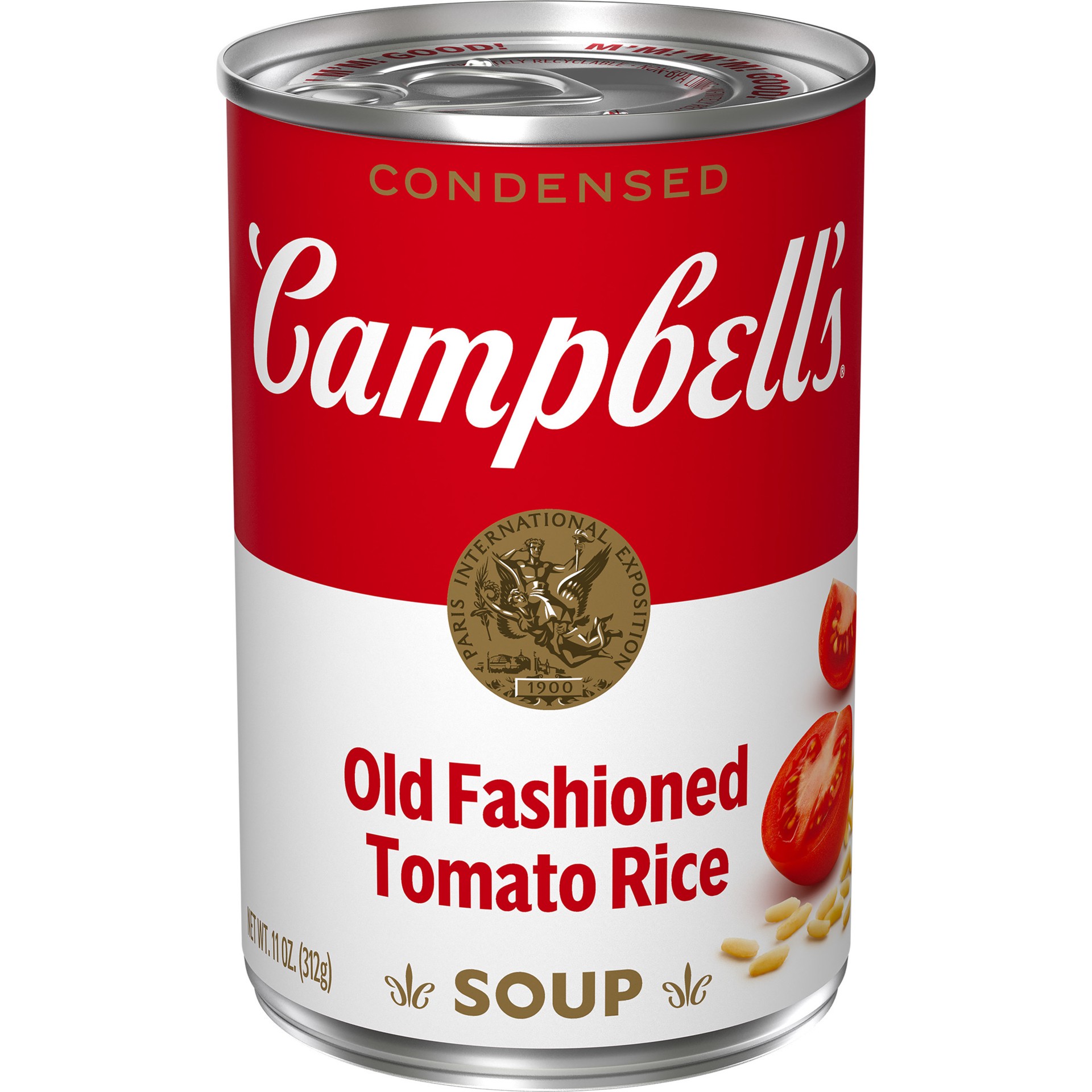 slide 1 of 8, Campbell's Condensed Old Fashioned Tomato Rice Soup, 11 oz Can, 11 oz