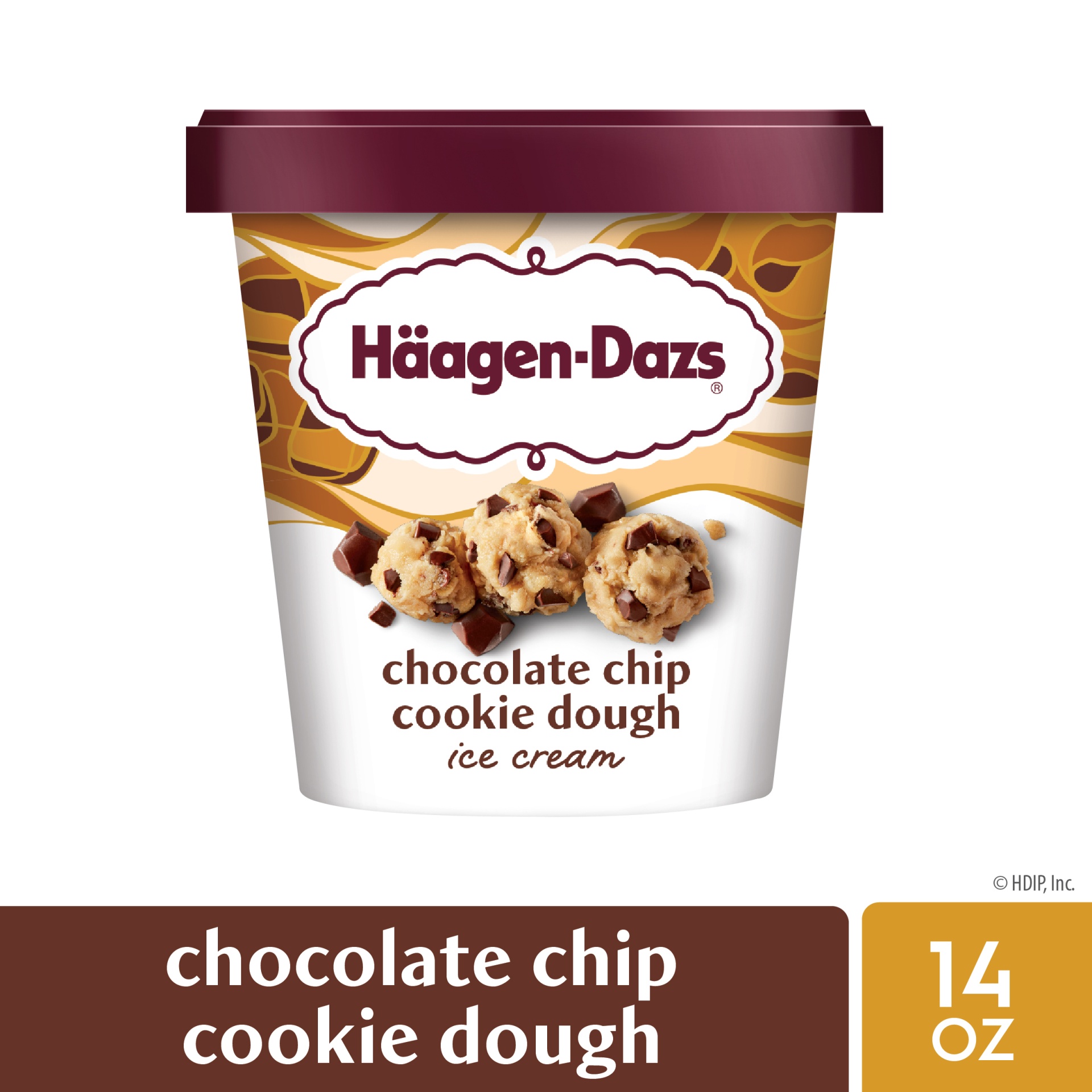 slide 1 of 7, Häagen-Dazs Chocolate Chip Cookie Dough Ice Cream, 14 fl oz